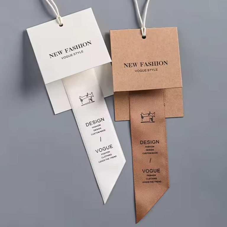 Paper Silk Tags For Garment Accessories