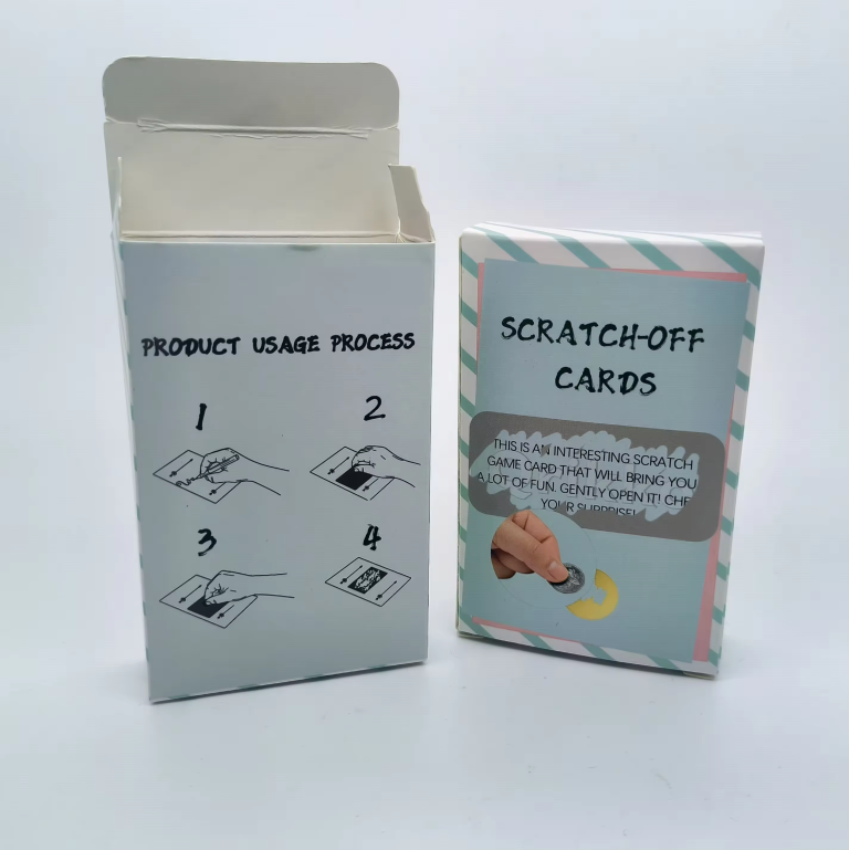 Custom Printing Logo Scratch Card Box