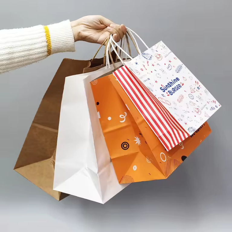 printed takeaway bags