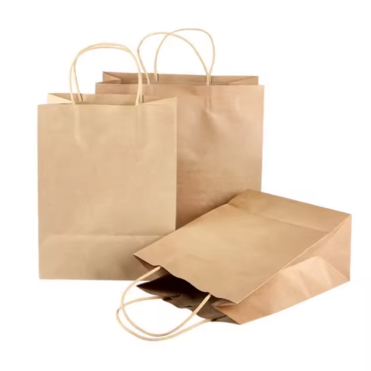Custom Brown Kraft Paper Bags