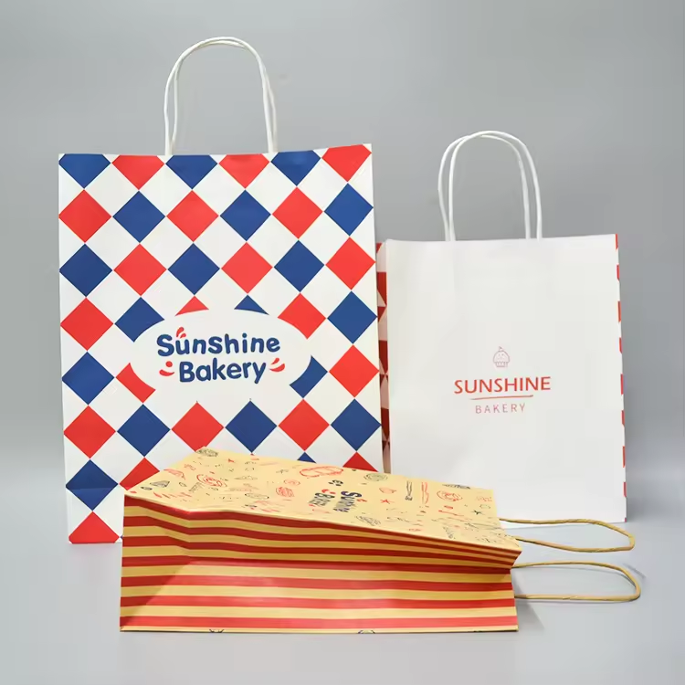 printed takeaway bags