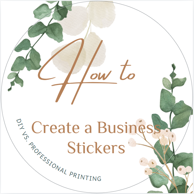 how to create business stickers