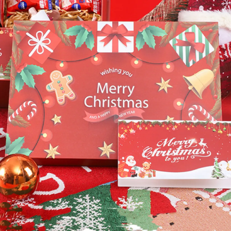 custom christmas gift boxes red