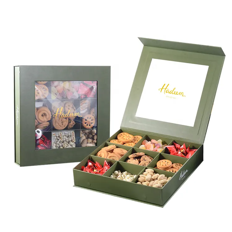 custom biscuits, nuts, and cookies rigid cardboard packaging boxes